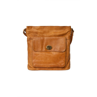 Taske med lukning brun