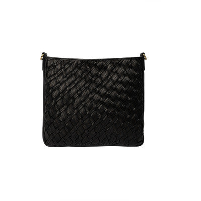 Taske flet med lynlås sort