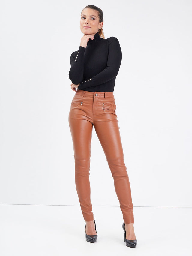Skind jeans kaki
